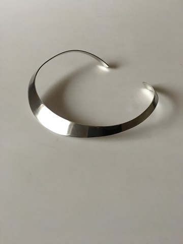 Hans Hansen Modernist Sterling Silver Lightweight Necklace
