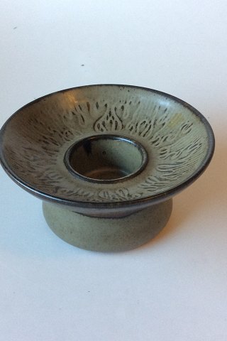 Royal Copenhagen Stoneware candleholder by Gerd Bøgelund