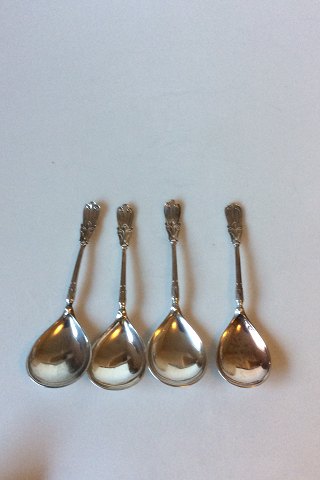 Kunstflidslotteriet or Frederiksborglotteriet 4 Silver Spoons by Vilhelm 
Christesen silversmithy
