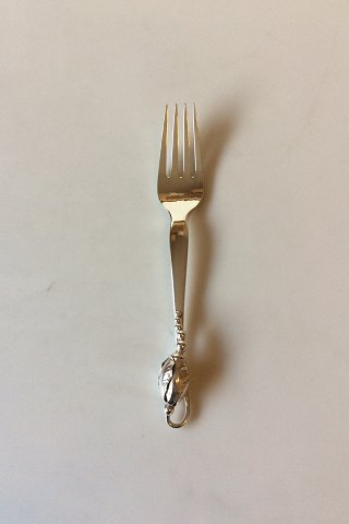 Georg Jensen Sterling Silver Blossom No 84 Lunch Fork No 022.