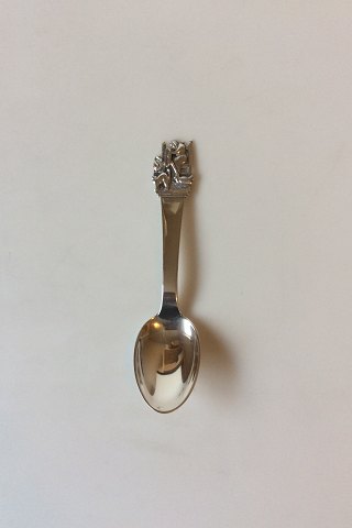 H.C. Andersen Fairy tale Child Spoon in Silver. The Ugly Duckling