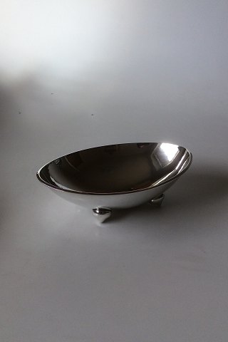 Hans Hansen Sterling Silver Oval Bowl No 396