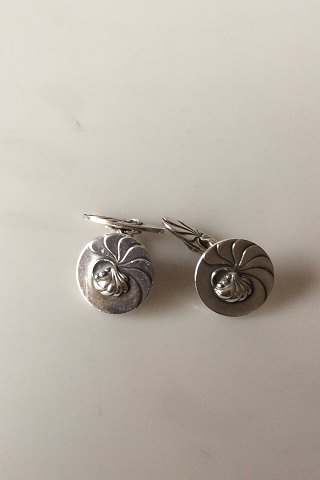 Georg Jensen Sterling Silver Cufflinks No 53 Nautilus