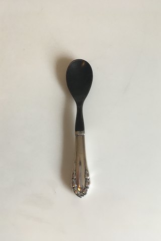 Georg Jensen Lily of the Valley Silver 830S Salad Spoon with Horn.