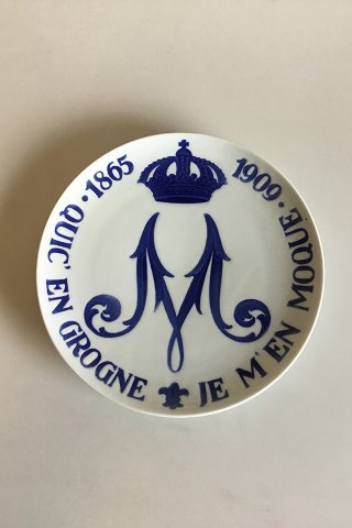 Porsgrund Commemorative Plate from 1909 for Princess Marie 1865-1906