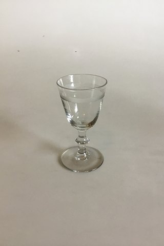 Holmegaard Danish glass Berlinois Sweet Wine Glass with ribbon grinding