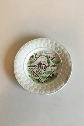 Old English Staffordshire Plate with motif of Horse.