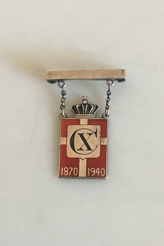 Georg Jensen Kingsmark Pin in Sterling Silver, 1870-1940