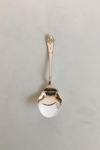 French Lily Silver Jam Spoon O.V. Mogensen