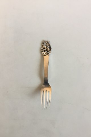 H.C. Andersen Fairy tale Child Fork in Silver. Clumsy Hans