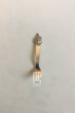 H.C. Andersen Fairy tale Child Fork in Silver. The Princess and the Pea Horsens