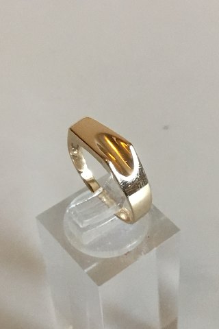Ring in 14 K. Gold. Stamped H for Herman Siersbøl