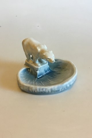 German Porcelain Ashtray with Polar Bear