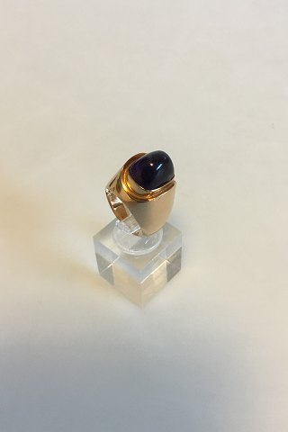 Bent Knudsen 14 K Gold Ring with Amethyst