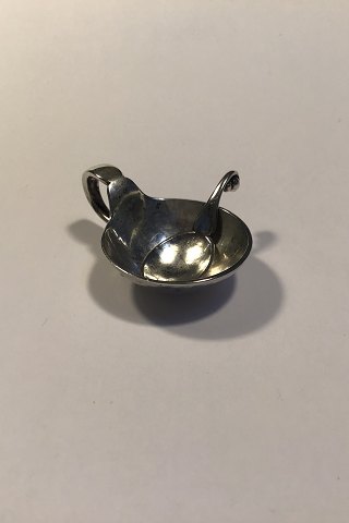 Georg Jensen Silver Salt Cellar with spoon No 110