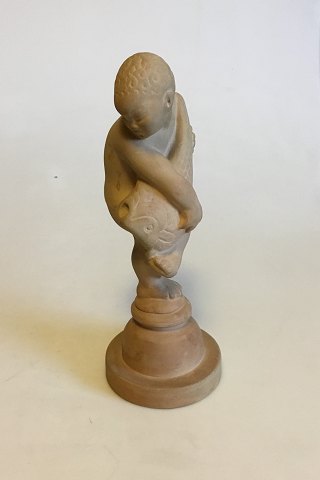 Kähler terracotta figurine by Kai Nielsen "Tobias with the fish" No 174