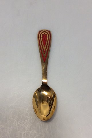 Anton Michelsen Christmas Spoon from 2005 in gilded Sterling silver with enamel
