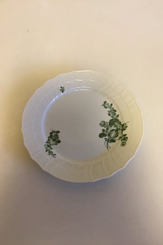 Royal Copenhagen Green Flower Curved Dinner Plate No 1710