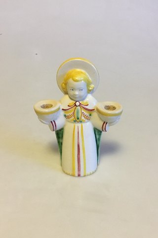 Aluminia Christmas angel candle holder for two candles