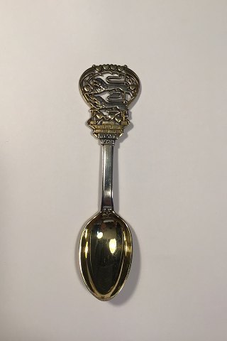 Anton Michelsen Commemorative Spoon In Gilded Sterling Silver from 1920