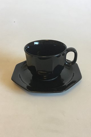 Bing & Grondahl Black Café Coffe Cup and Saucer