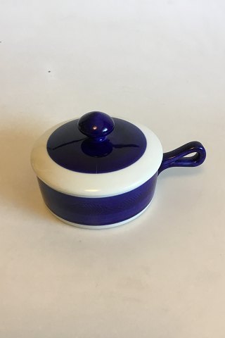 Rorstrand Blue Koka Lidded Bowl with Handle