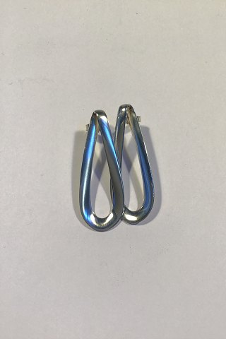 Georg Jensen Sterling Silver Earrings No 452 Infinity