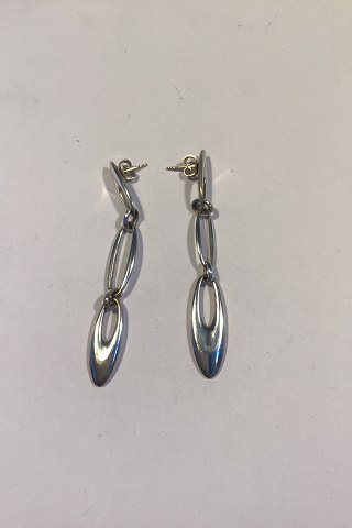 Georg Jensen Sterling Silver Earrings No 500 Zephyr