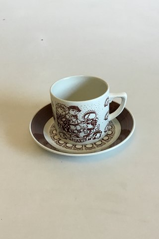Bjorn Wiinblad, Nymolle March Month Cup and Saucer No 3513