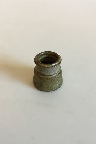 Holmegaard Miniature Stoneware Vase. Signed
