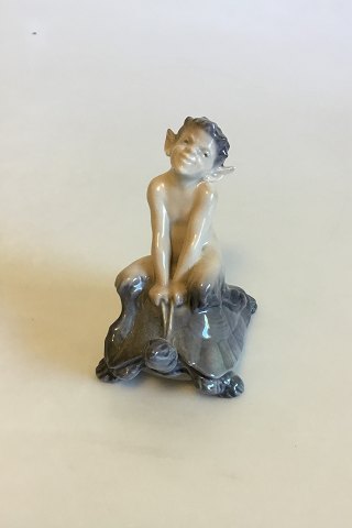 Royal Copenhagen Figurine of Faun on Turtle No 858