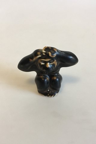 Royal Copenhagen Stoneware Figurine of Monkey No. 20217 PMN