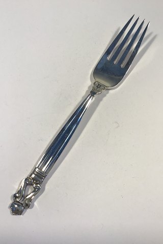 Georg Jensen Sterling Silver Acorn Dinner Fork, Large No 002