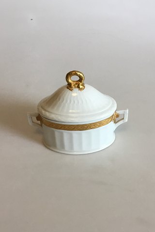 Royal Copenhagen Gold Fan Sugar Bowl No 414/11561
