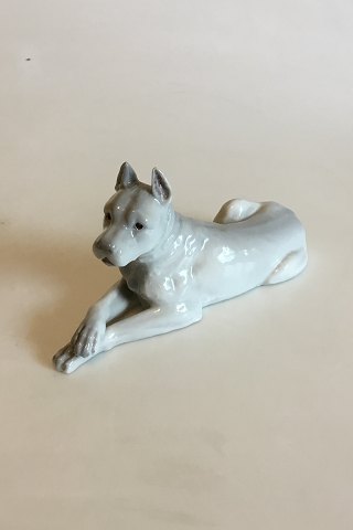 Heubach Lichte Porcelain Figurine of Dog/Boxer