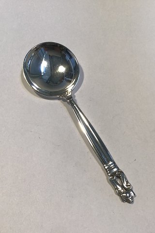 Georg Jensen Sterling Silver Acorn Soup Spoon, round bowl No. 51