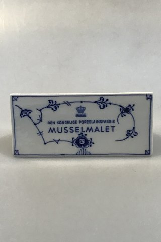 Royal Copenhagen Advertisement Sign Musselmalet/Blue Fluted