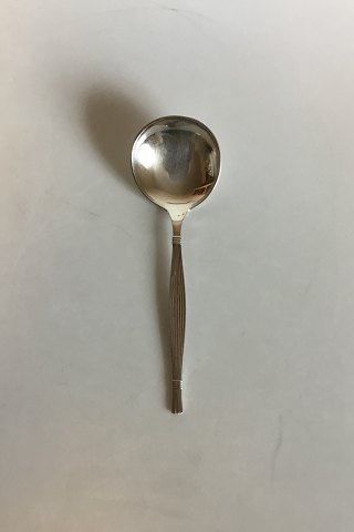 Gitte silver plate Serving Spoon O.V. Mogensen