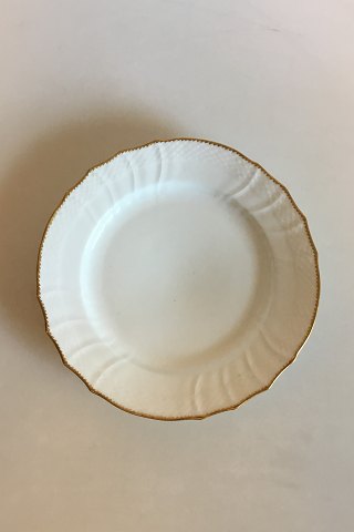 Royal Copenhagen White Curved with serrated Gold edge(Pattern 387/ Josephine) 
Lunch Plate No 1623