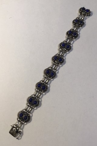 Georg Jensen Sterling Silver Bracelet No 8 Lapis Lazuli