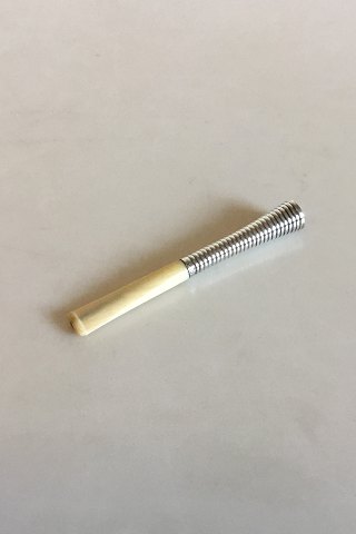 Danish Cigarette Holder in Silver and Bone