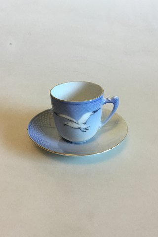 Bing & Grondahl Seagull with Gold Mocca Cup and Saucer No 106 or 461