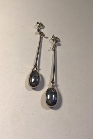 Georg Jensen Sterling Silver Ear Studs Dew Drop Torun