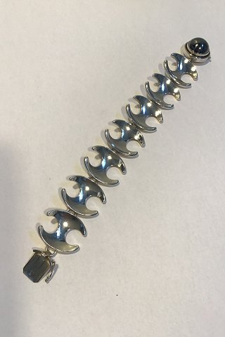 Georg Jensen Sterling Silver Bracelet No 130B Hematite