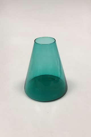 Kastrup Glassworks Opaline shape Green Conical Vase