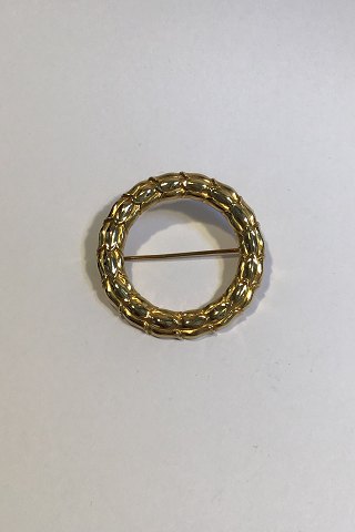 Georg Jensen 18K Gold Brooch No 360 Sigvard Bernadotte