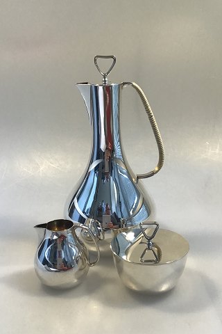 Georg Jensen Sterling Silver Coffee Set No 1015 Sigvard Bernadotte