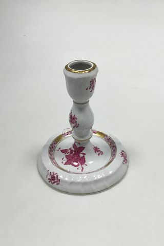 Herend Hungary Apponyi Purple Candle Holder No 7915
