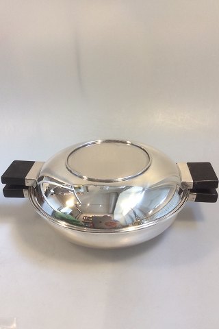Mogens Bjørn-Andersen Sterling Silver Lidded Bowl with Ebony handles