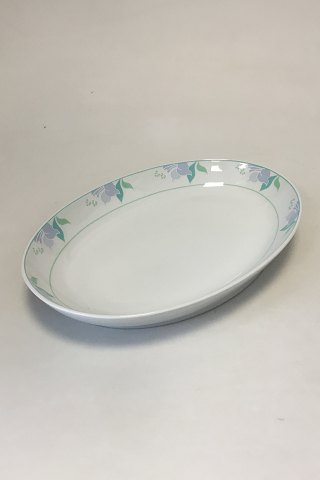 Bing & Grondahl Fleur, Light Blue Oval Dish No 316